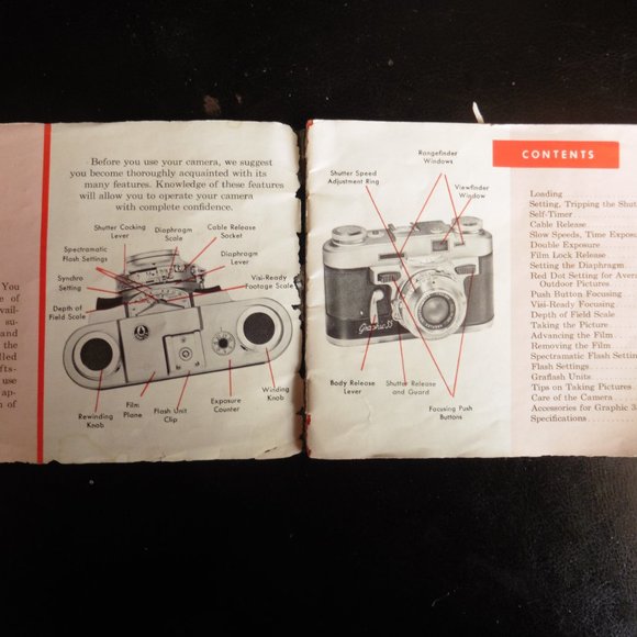 Vintage Graflash (With Bulb) & Graphix 35 Manual Book - Picture 5 of 6